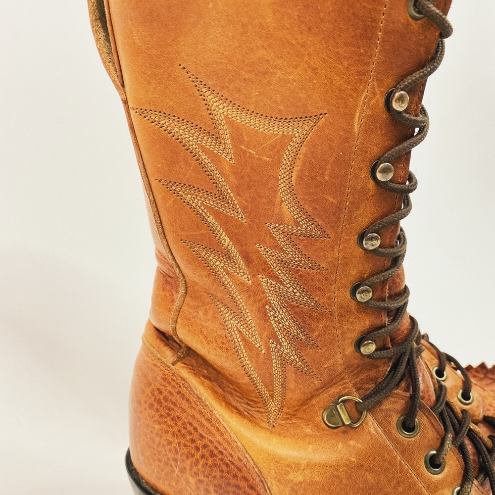 1970’S JUSTIN BOLT ROPER BOOT - Picture 5 of 8